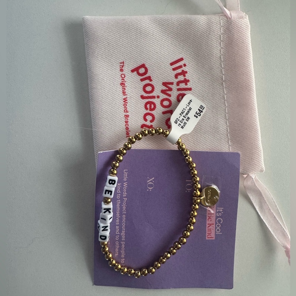 Little Words Project Gold Bead Bracelet